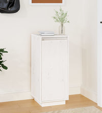 Schuhschrank Weiß 35x35x80 cm Massivholz Kiefer