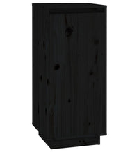 Schuhschrank Schwarz 35x35x80 cm Massivholz Kiefer