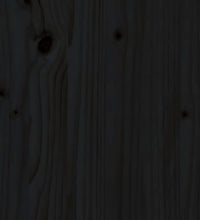 Schuhschrank Schwarz 35x35x80 cm Massivholz Kiefer