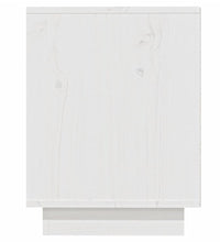 Schuhregal Weiß 110x34x45 cm Massivholz Kiefer