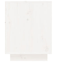 Schuhschrank Weiß 60x34x45 cm Massivholz Kiefer