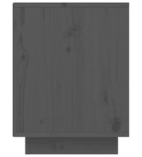 Schuhschrank Grau 60x34x45 cm Massivholz Kiefer