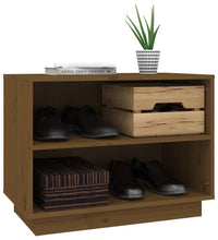 Schuhschrank Honigbraun 60x34x45 cm Massivholz Kiefer