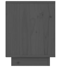 Nachttische 2 Stk. Grau 40x30x40 cm Massivholz Kiefer