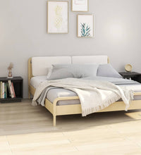 Nachttische 2 Stk. Grau 40x30x40 cm Massivholz Kiefer