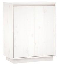 Sideboard Weiß 60x34x75 cm Massivholz Kiefer