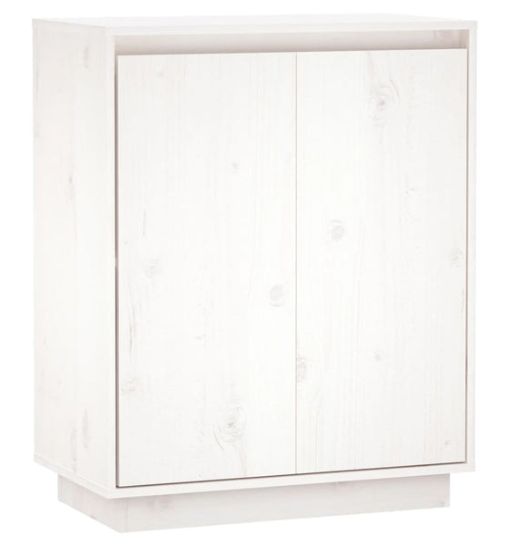 Sideboard Weiß 60x34x75 cm Massivholz Kiefer