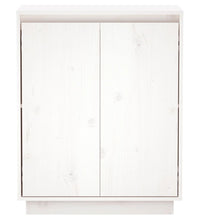 Sideboard Weiß 60x34x75 cm Massivholz Kiefer