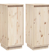 Sideboards 2 Stk. 31,5x34x75 cm Massivholz Kiefer