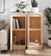 Sideboards 2 Stk. 31,5x34x75 cm Massivholz Kiefer