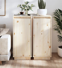 Sideboards 2 Stk. 31,5x34x75 cm Massivholz Kiefer