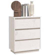 Sideboard Weiß 60x34x75 cm Massivholz Kiefer