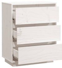 Sideboard Weiß 60x34x75 cm Massivholz Kiefer
