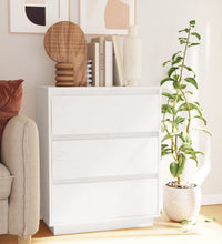 Sideboard Weiß 60x34x75 cm Massivholz Kiefer