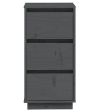 Sideboards 2 Stk. Grau 32x34x75 cm Massivholz Kiefer