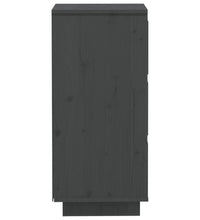 Sideboards 2 Stk. Grau 32x34x75 cm Massivholz Kiefer