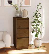 Sideboard Honigbraun 32x34x75 cm Massivholz Kiefer