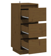 Sideboards 2 Stk. Honigbraun 32x34x75 cm Massivholz Kiefer