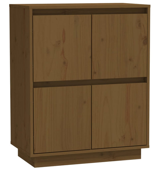 Sideboard Honigbraun 60x34x75 cm Massivholz Kiefer