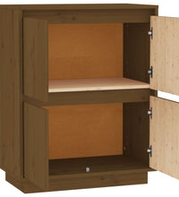 Sideboard Honigbraun 60x34x75 cm Massivholz Kiefer