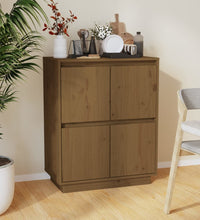 Sideboard Honigbraun 60x34x75 cm Massivholz Kiefer