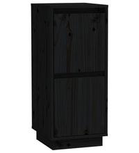 Sideboard Schwarz 31,5x34x75 cm Massivholz Kiefer