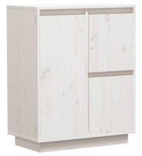 Sideboard Weiß 60x34x75 cm Massivholz Kiefer