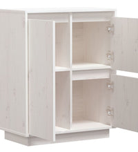 Sideboard Weiß 60x34x75 cm Massivholz Kiefer
