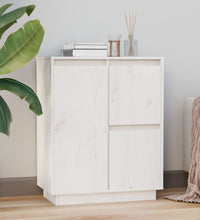 Sideboard Weiß 60x34x75 cm Massivholz Kiefer
