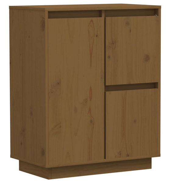 Sideboard Honigbraun 60x34x75 cm Massivholz Kiefer