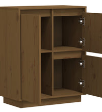 Sideboard Honigbraun 60x34x75 cm Massivholz Kiefer
