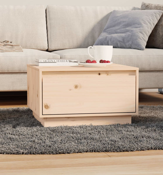 Couchtisch 55x56x32 cm Massivholz Kiefer
