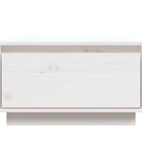 Couchtisch Weiß 55x56x32 cm Massivholz Kiefer