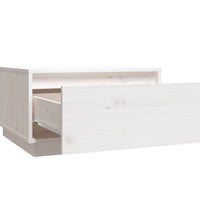 Couchtisch Weiß 55x56x32 cm Massivholz Kiefer