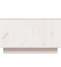 Couchtisch Weiß 55x56x32 cm Massivholz Kiefer