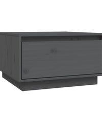 Couchtisch Grau 55x56x32 cm Massivholz Kiefer