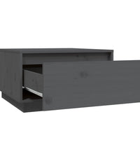 Couchtisch Grau 55x56x32 cm Massivholz Kiefer
