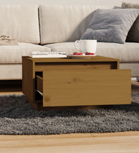 Couchtisch Honigbraun 55x56x32 cm Massivholz Kiefer