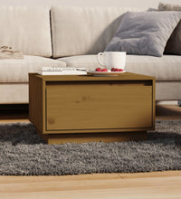 Couchtisch Honigbraun 55x56x32 cm Massivholz Kiefer