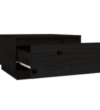Couchtisch Schwarz 55x56x32 cm Massivholz Kiefer