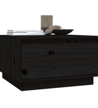 Couchtisch Schwarz 55x56x32 cm Massivholz Kiefer