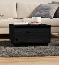 Couchtisch Schwarz 55x56x32 cm Massivholz Kiefer