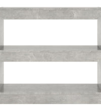 Bücherregal/Raumteiler Betongrau 80x30x72 cm