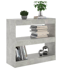 Bücherregal/Raumteiler Betongrau 80x30x72 cm