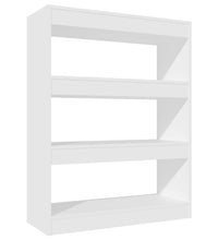 Bücherregal/Raumteiler Weiß 80x30x103 cm Holzwerkstoff