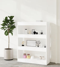 Bücherregal/Raumteiler Weiß 80x30x103 cm Holzwerkstoff