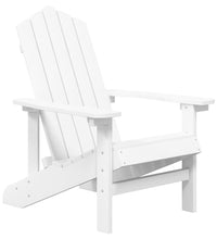 Adirondack-Gartenstühle mit Tisch HDPE Weiß
