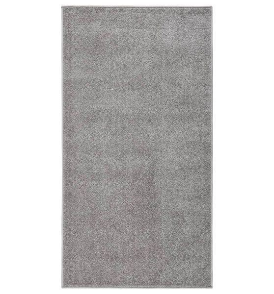 Teppich Kurzflor 80x150 cm Grau