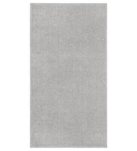 Teppich Kurzflor 80x150 cm Hellgrau