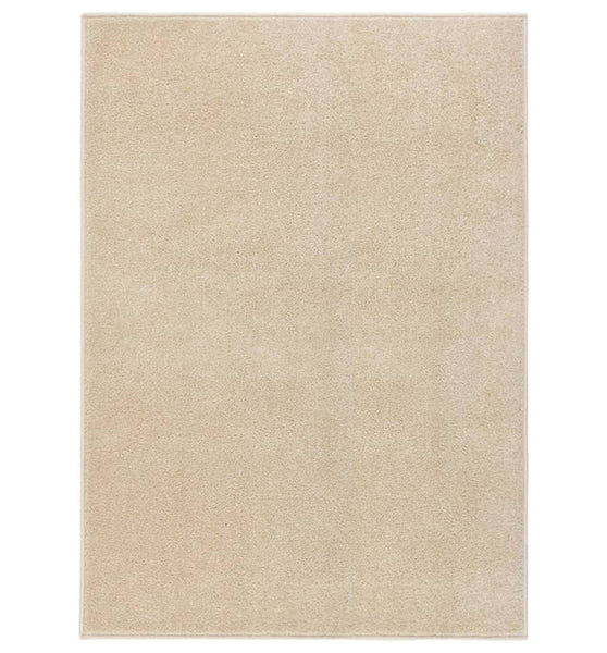 Teppich Kurzflor 120x170 cm Beige